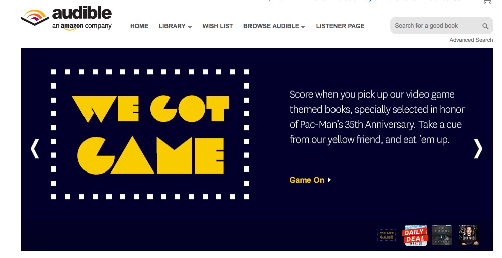 We Got Game - Pac-Man Audible cover